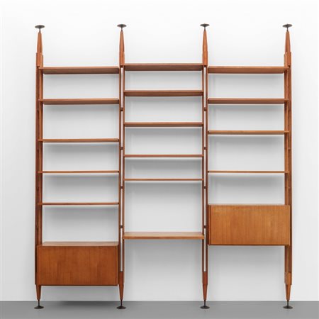 FRANCO ALBINI Una libreria "LB7" per POGGI, 1957. Legno di palissandro, legno...