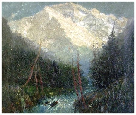 ANONIMO Senza titolo Olio su tela 25 x 30. ALLA MAGGIORE OFFERTA