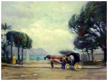 ANONIMO Senza titolo Olio su tela cartonata 30 x 39,5. ALLA MAGGIORE OFFERTA