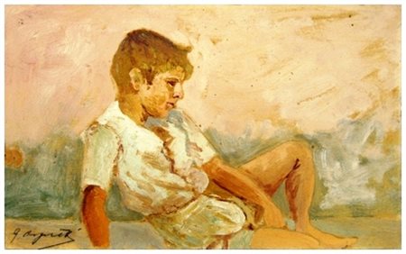 GUIDO CAGETTI Seravezza 1935 – Viareggio 2013 Senza titolo Olio su cartone 15...