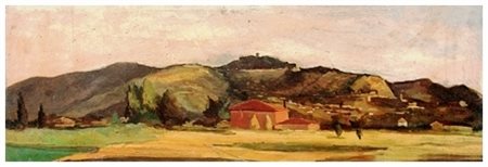 GIULIO CHIMENTI Altopascio 1919 - Cecina 1995 Senza titolo Olio su tavola...