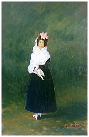 DI COCCO Senza titolo Olio su tavola 30 x 20. Firma in b. a d. ALLA MAGGIORE...