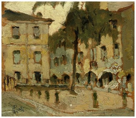 FRANCESCO GIOLI San Frediano a Settimo 1846 – Firenze 1922 Piazza Chiara...