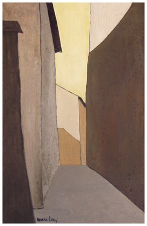 MARIO LOMI Senza titolo Olio su tela 60 x 40. Firma in b. a s. ALLA MAGGIORE...