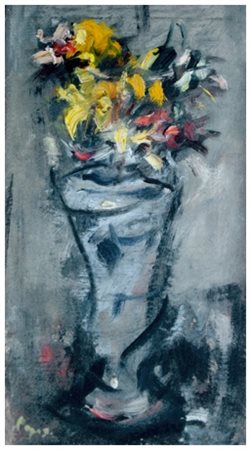 ENZO PREGNO Il Cairo (Egitto) 1898 – Firenze 1972 Senza titolo Olio su tela...