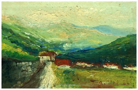 ANGELO TARDELLI Vergemoli 1928 – Vergemoli 2009 Senza titolo Olio su tavola...