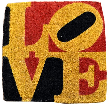 ROBERT INDIANA, Liebe Love, 2005, Tappeto, Multiplo a 999 esemplari non...