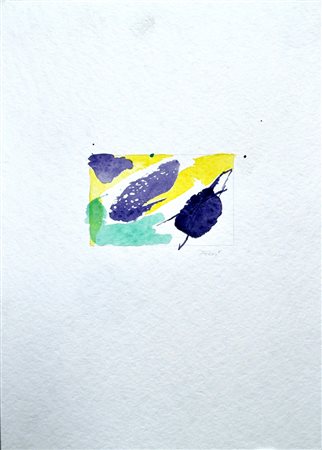 WALTER FUSI, Senza titolo, (1985), Acquarello su cartoncino, cm. 35×25, Firma...