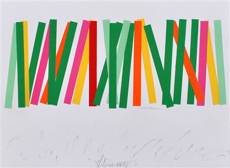 ANDREA LEMMI, Senza titolo, 2013, Collage su cartoncino, cm. 24x33, Firma in...