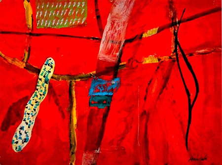 IGNAZIO MONCADA, I giardini di Galatea per Eugenio Miccini, 2001, Olio su...