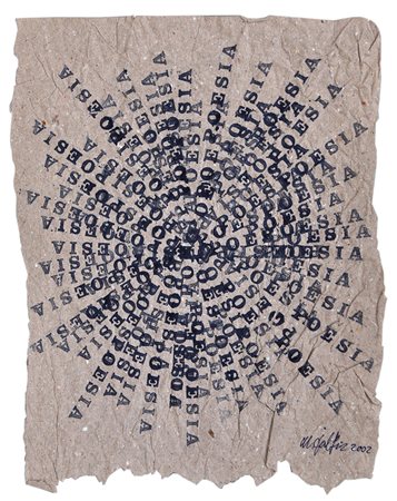 MAURO DAL FIOR, Senza titolo, 2002, Timbri su carta, cm. 29,5x22, Firma e...