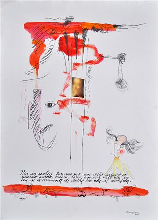 ALDO FRANGIONI, Dalla parte di Swann, 2006, Tecnica mista e collage su...