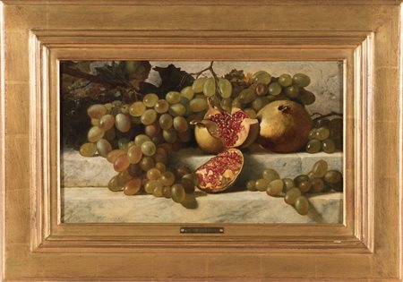 Wladimir Dmitrievich Swertschkoff (1821 – 1888), “Natura Morta”. Olio su...