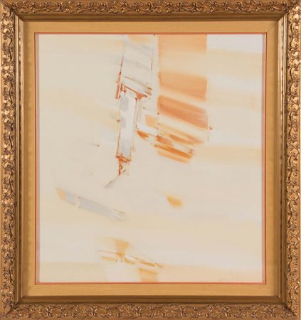 Sergio Romiti (1928 - 2000), “Composizione”, 1958. Olio su tela, firmato e...