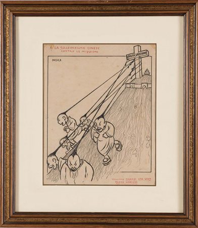 Augusto Majani detto Nasica (1867 - 1959), “Giù per la China”. China su...