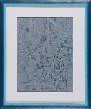 Vincenzo Balsamo (1935 - 2017), “Senza Titolo”, 2008. Tecnica mista su carta,...