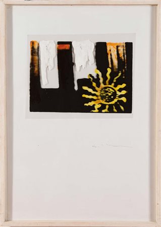 Mario Schifano (1934 - 1998), “Omaggio a De Chirico”, 1974/75. Tecnica mista...