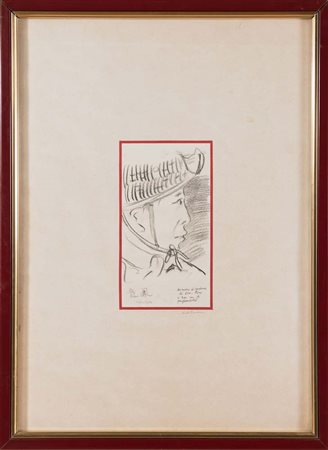 Erenesto Treccani (1920 - 2009), “Miniera di carbone di Lon-Fon a 380 metri...