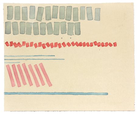 Giorgio GRIFFA (Torino 1936-03-28 ) Cinque segni 1979 acrilico su tela cm. 60...