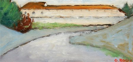 Ottone ROSAI (Firenze 1895-04-28 Ivrea 1957-05-13) Paesaggio 1954 olio su...