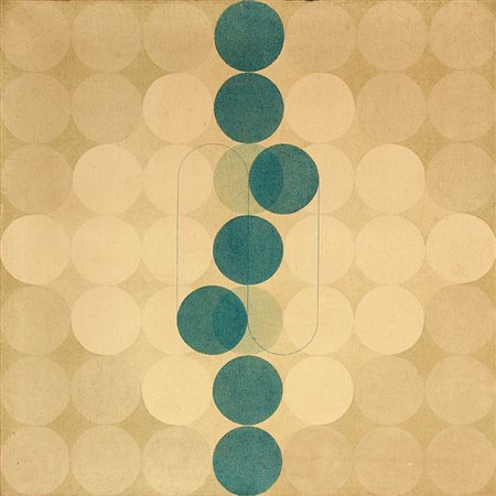 Carlo NANGERONI (New York, 1922 ) Elementi scorrevoli 1969 acrilico su tela...