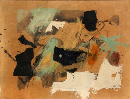 Basaldella AFRO (Udine 1912-03-04 Zurigo 1976-07-24) Senza titolo 1960 olio e...