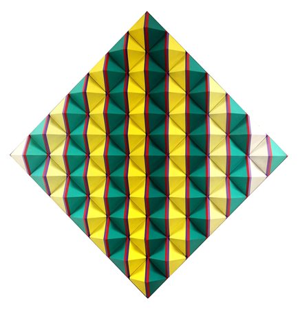 Hans Jorg GLATTFELDER (Zurigo, 1939 ) PYR 273 1970 rilievo vernice su pvc cm....