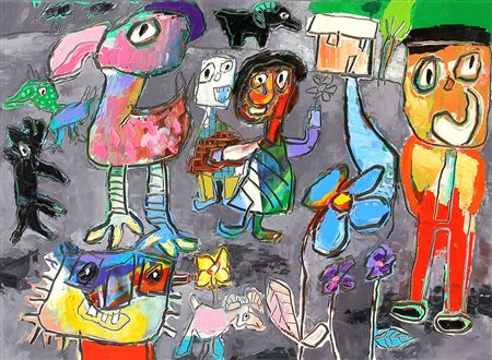 Gianfranco ASVERI (Fiorenzuola d'Arda, 1948 ) Abracadabra 2013 tecnica mista...