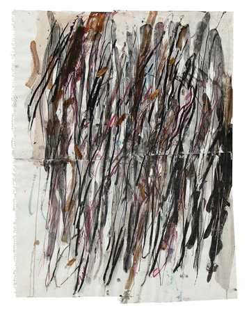 Marco GASTINI (Torino 1938 ) Senza titolo 1987 tecnica mista e collage su...