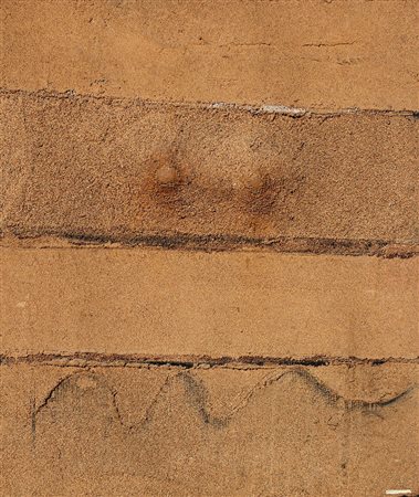 Pietro CASCELLA (Pescara 1921 Pietrasanta 2008) Senza titolo sabbia su tela...