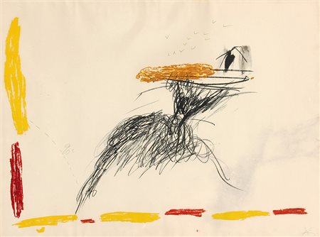 Antoni TAPIES (Barcellona 1923 Barcellona 2012) Senza titolo litografia a...