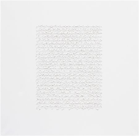Alfredo RAPETTI MOGOL (Milano, 1961 ) Pensiero bianco infinito 2014 tecnica...
