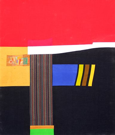 Rino VALIDO (Varazze 1947-01-01 ) Cielo rosso 2008 tecnica mista su tela cm....