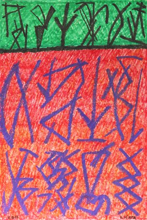 Riccardo LICATA (Torino 1929-12-20 Venezia, 2014 ) Senza titolo 2011 tecnica...