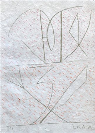 Riccardo LICATA (Torino 1929-12-20 Venezia, 2014 ) Senza titolo 2011 tecnica...