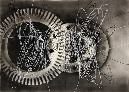 Roberto CRIPPA (Monza 1921-05-07 Bresso 1972-03-19) Spirale 1951 olio su tela...