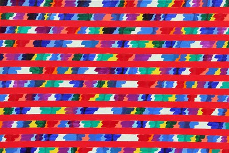 Piero DORAZIO (Roma 1927-07-29 Todi 2005-05-17) Rossese I 1978 olio su tela...