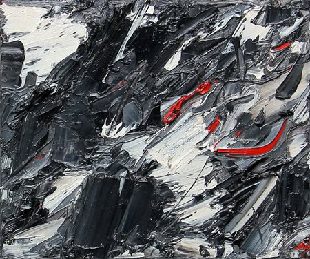 Piero RUGGERI (Torino 1930-04-27 Torino 2009-05-14) Figura sul nero 1999 olio...