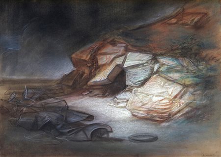 Riccardo TOMMASI FERRONI (Pietrasanta, 1934 Camaiore,2000 ) Caverna tecnica...