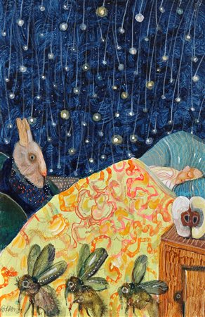 Antonio POSSENTI (Lucca 1932-12-11 Lucca, 2016 ) Un sogno 2000 olio su...