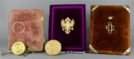 Lotto composto da: a) Documento rilasciato da Franz Joseph al Dott. Carl....