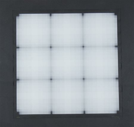 Edoardo Landi 1937 "B & B" cm. 42x42 - grafica Firmato b. a d. Esemplare...