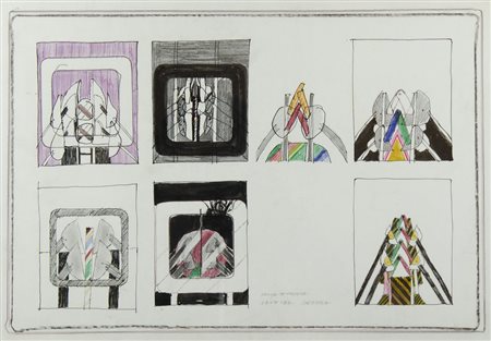 Bruno Chersicla Trieste 1937-2015 "Fauna tecnologica" (1967) cm. 35x50 -...