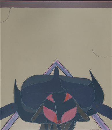 Bruno Chersicla Trieste 1937-2015 "Ritratto di cerambice" cm. 71x61 -...