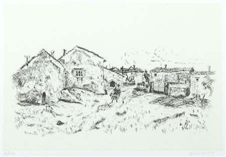 Bergagna, Predonzani e Bressanutti Lotto di 3 litografie incorniciate.