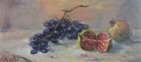 Ottone Griselli 1905-1981 "Natura morta" cm. 28x60 - olio su tela Firmato b....