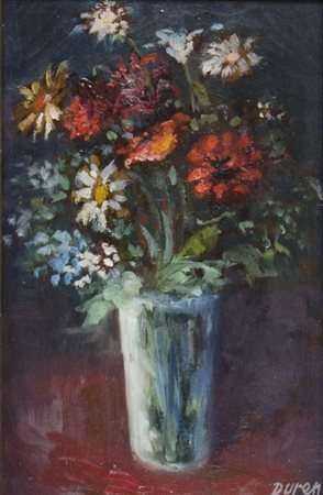 Giuseppe Duren 1934-1992 Lotto di 2 opere ad olio raffiguranti paesaggio e...