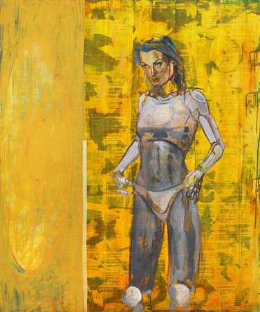 Dormice, POLIGON III olio su tela, cm 180x150 sul retro: firma, titolo e data...