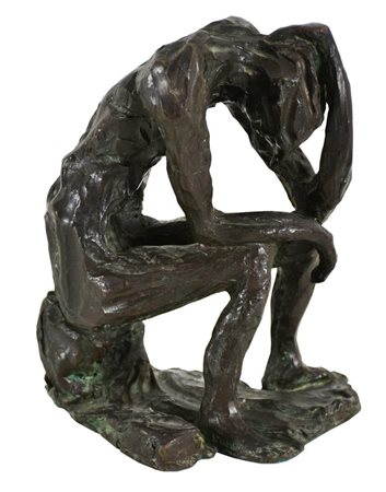 Previtali Dolores, Senza titolo scultura in bronzo, cm 24,5x19x17 sul retro:...