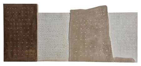 Valla Anna, Ksar tecnica mista su tavola, cm 35x80 sul retro: firma, data e...